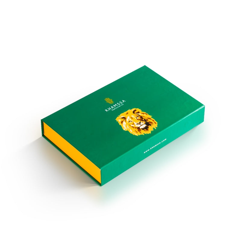 The 'Khamssa Grey' tea box